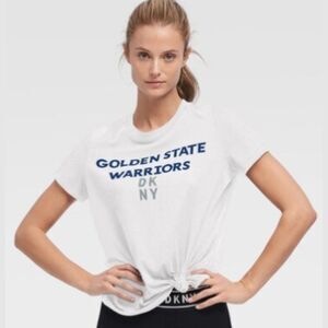 Golden State Warriors DKNY White T-Shirt (Size M)